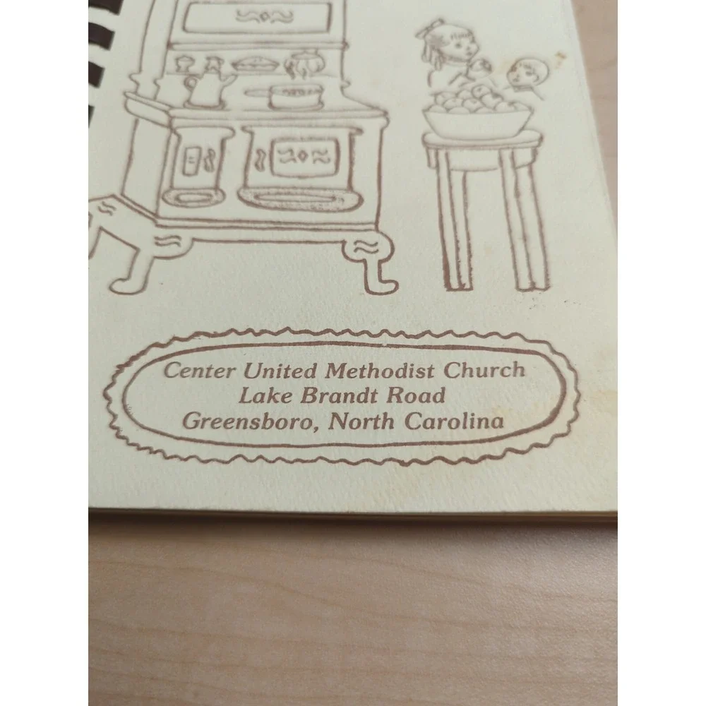Center united Methodist Church Greensboro, NC Spiral‎ Church Cookbook 1985
